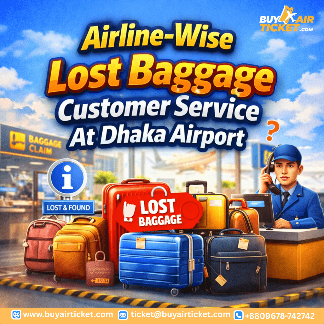 Airline-Wise Lost Baggage Customer Service At Dhaka Airport