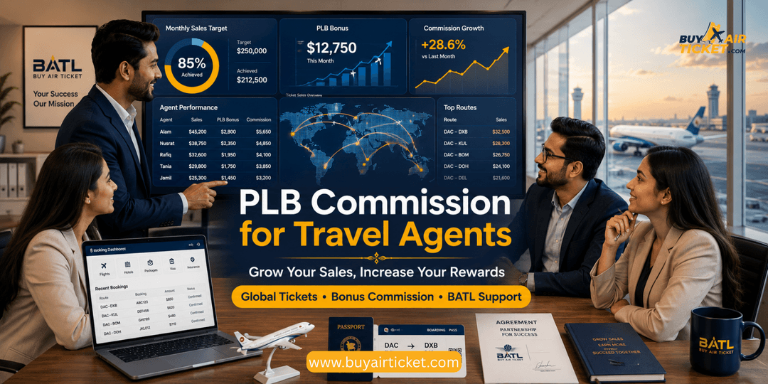 PLB Commission For Travel Agents | +8801711788031