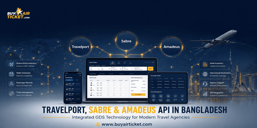 Travelport, Sabre, And Amadeus API Provider In Bangladesh